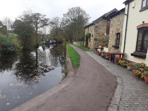 Border Counties Advertizer: The new towpath near St Martins