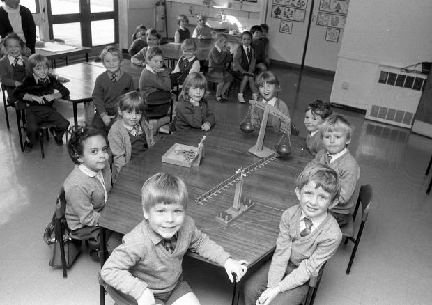 Border Counties Advertizer: New starters at Oswestry catholic School in 1984