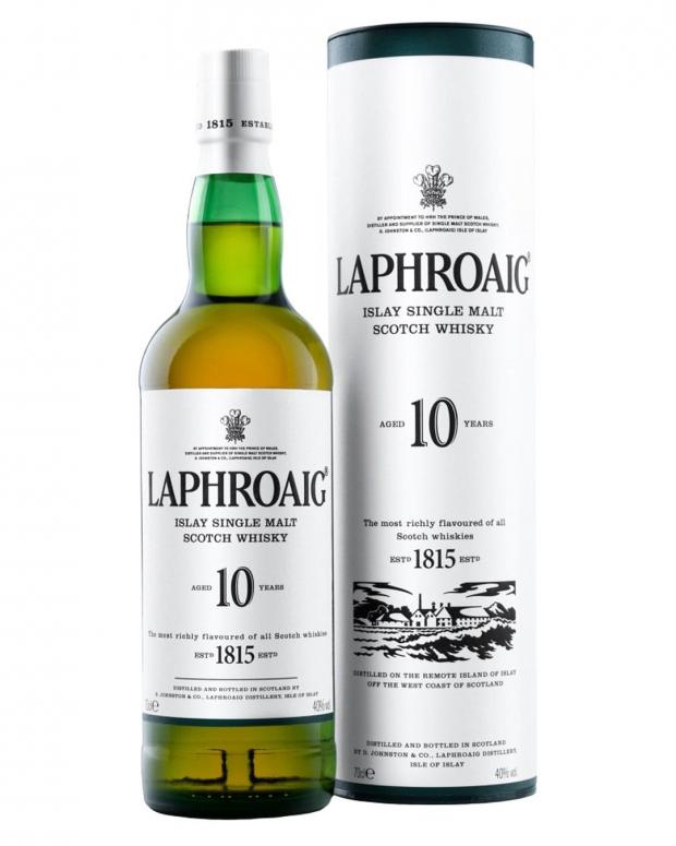 Border Counties Advertizer: Laphroaig 10-Year-Old Malt Whisky - Islay. Credit: The Bottle Club