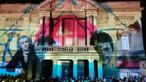 Border Counties Advertizer: Images projected onto Hull City Hall during the East Yorkshire city's reign as UK City of Culture in 2017. Picture: Wikimedia Commons
