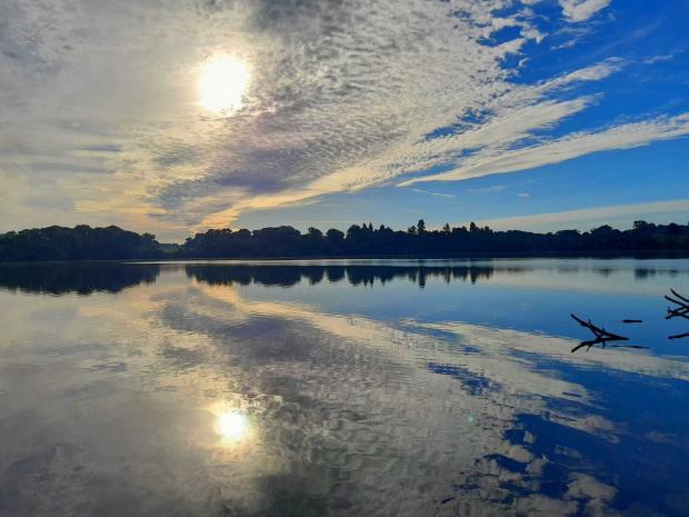 Border Counties Advertizer: Ellesmere mere under the morning sun. Picture by Jill Adger.