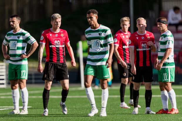 OSWESTRY, ENGLAND - 26 JULY 2022: The New Saints Josh Pask during the UEFA Europa Conference League second qualifying round 2nd leg fixture between Cymru premier’s The New Saints FC & Icelands Víkingur Reykjavík at Park Hall