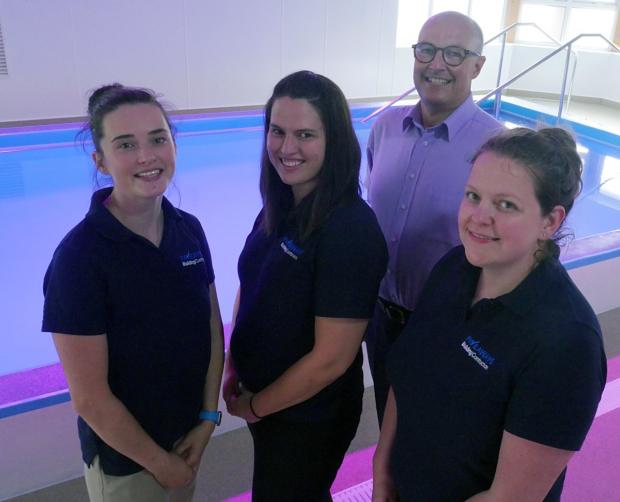 Border Counties Advertizer:  From left, Victoria Ward, Quality Surveyor at Pave Aways, Keeley Fox, Design Manager at Pave Aways, Andy Goldsmith, Hope House Children's Hospices Chief Executive and Victoria Lawson, Commercial Director at Pave Aways.