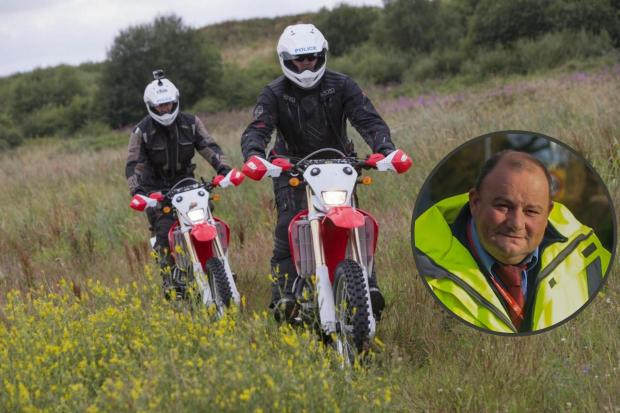 Bernie Attridge (pictured right inset) is calling for action over off-road bikes being driven dangerously in Connah's Quay.