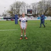 Abi Kershaw after her England under-18s debut