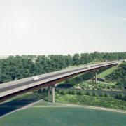 The viaduct at Shelton will be the biggest bridge ever built in the county.