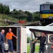 A delivery from Stonehouse Brewery arrives by train in Oswestry