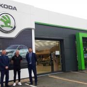 Dan Foskett New Car Sales Manager Furrows, Alan Lewis Adrenaline Sporting Events and Carl Thomas, Service Manager at Furrows Oswestry
