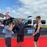 Deri McCluskey, 16, from Llanymynech, won the youth race at the British Triathlon Super Series in Llanelli on May 14, 2022.
