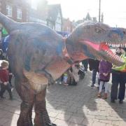 Terry the friendly T-Rex will be coming to Ellesmere next week.