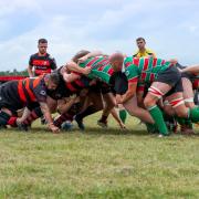 Action from Oswestry's win over Burntwood. Picture by Shaun Brook.