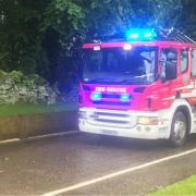 Firefighters from Oswestry were called to an incident.