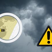 Several places on the Welsh border will be affected by the Met Office weather warning (Met Office/Canva)