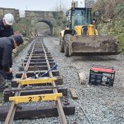 Glyn Valley Tramway being rebuilt by volunteers