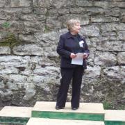 Dilys Gaskill at the Llanymynech Heritage Area in 2008.