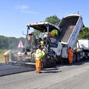 Resurfacing of the A41 in summer 2022.