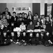 Glyn Ceiriog School bank 1985