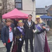 Councillor Jay Moore at the Trefonen Coronation fun day
