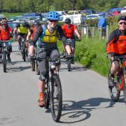 Riders at the 22-mile challenge on Saturday