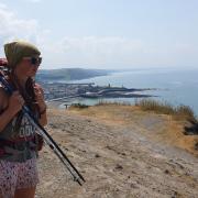 Addie May Swarbrick Schwarz has spent the last 10 weeks trekking more than 1,000 miles around Wales