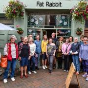 Committee members and volunteers at Fat Rabbit.