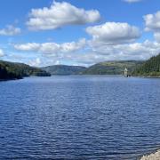 Lake Vyrnwy saw the highest wind speeds in Wales last night.
