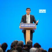 Prime Minister Rishi Sunak delivers his keynote speech at the Conservative Party annual conference at Manchester Central convention complex.