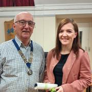 Cllr Frank Hemmings with Amy Valentine