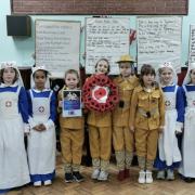 Ellesmere's Brownies on their Remembrance Day.