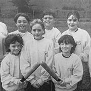 Llanwddyn Primary School rounders team in 1997.