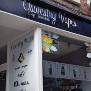Oswestry Vapes was raided by thieves last week.