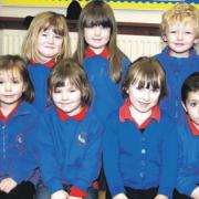 Llanfyllin Primary School reception class in 2010.