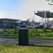 The petrol station at Morrisons in Shrewsbury Road.