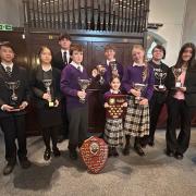 Ellesmere College's winners at the Oswestry Youth Music Festival.