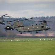 Chinooks at RAF Shawbury.