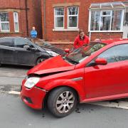 The road traffic collision in Welsh Walls.