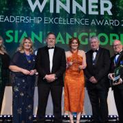 Sian Langford (centre right) received the Award at their prestigious Presidents Dinner