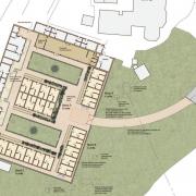 Architects plans for a planned expansion of Hengoed Park, a care-home site near Gobowen (Google)