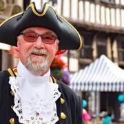 Oswestry town crier Phil Brown.