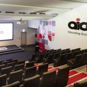 The lecture theatre at Aico in Oswestry,.