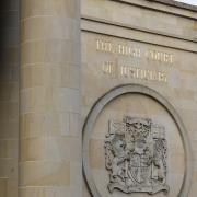General view of the main entrance to Glasgow High Court, aka the High Court of Justiciary.

  Photograph by Colin Mearns