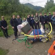 Hayley from Maggie's and the team embark on their climb