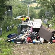 The rubbish, including an oil central heating tank, oil drum, asbestos sheeting, sofa and other furniture, will cost Mid Devon District Council’s teams in excess of £4,500 to remove and dispose of.