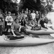 Oswestry Bygones.osby7.A canoe evening at Ellesmere Mere.1994.