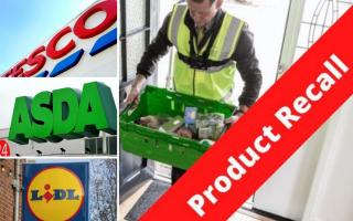 Asda, Tesco and Lidl are among the supermarkets to issue recalls for a range of reasons