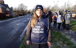 Rebecca Hammond said nurses are on the picket line for many reasons.