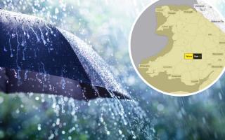 The yellow weather warning will be in place across Shropshire for over 24 hours and comes into force at 9pm on Thursday (October 12).
