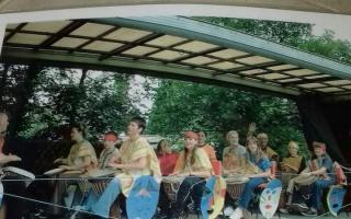 St Martins Youth Club in the 1990s on a parade.