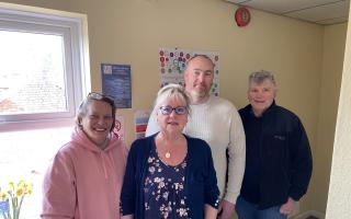 Wendy Hickson, middle, with Clare Wheatley (left), Darren Atkins and Peter Hickson, co-founder.